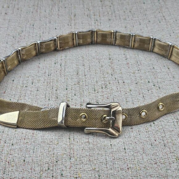 Vintage Belt Donna Kat Gold Metal Chain Ladies Waistband Size 26-27 inches main image 11